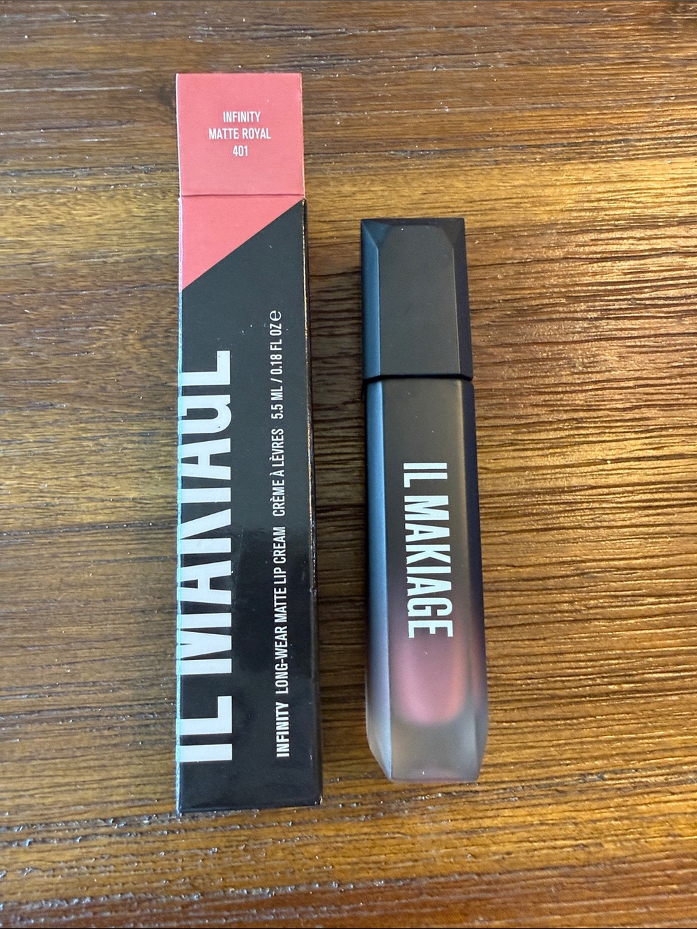 IL MAKIAGE Infinity Long Wear Matte Lip Cream Color Matte Royal 401